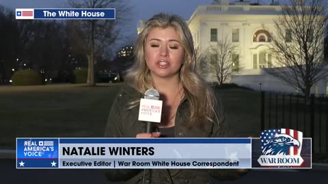 Natalie Winters calls out USAID money laundering (on White House lawn).
