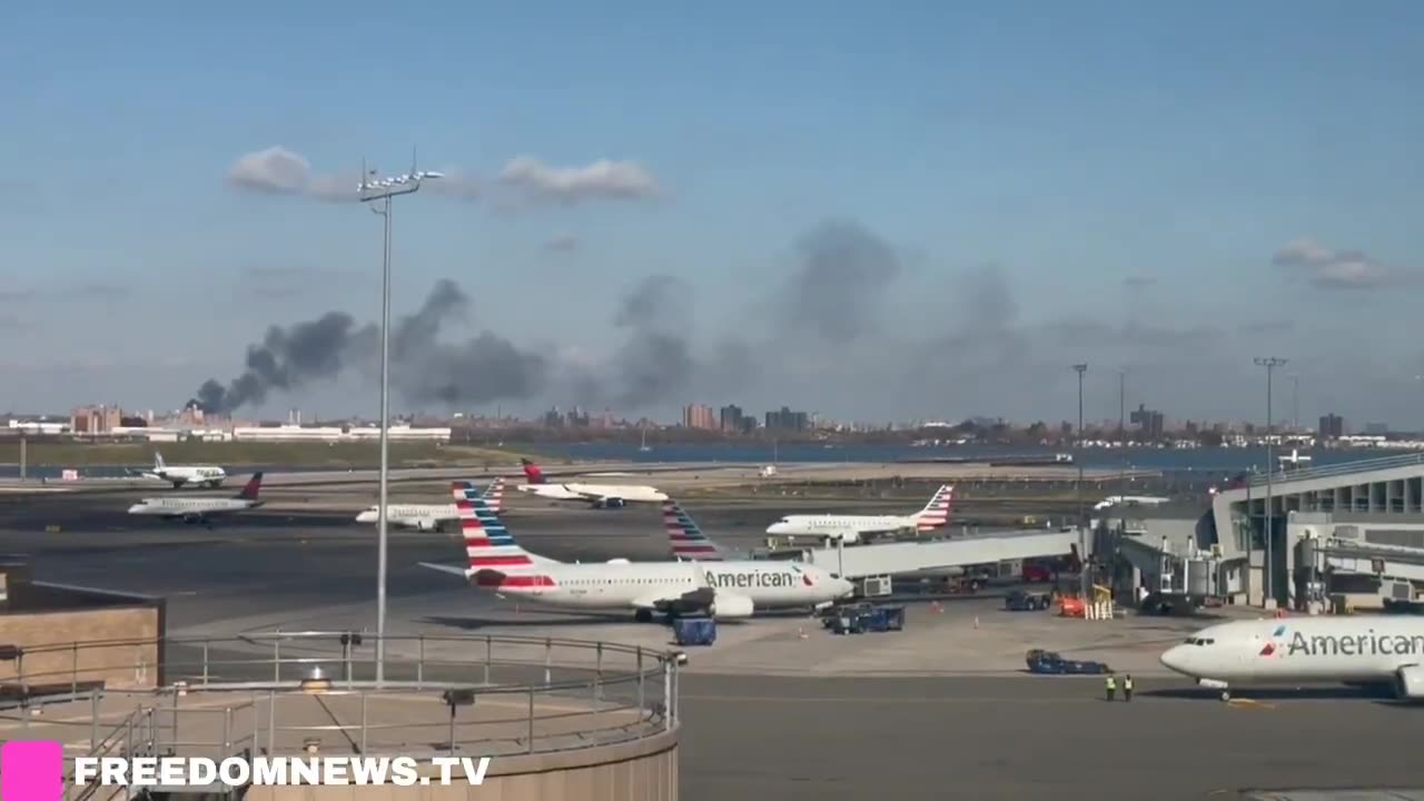 Heavy 3-Alarm Fire blaze in the Bronx, can be seen all the way from LGA Airport