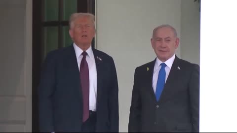 📌POTUS greets Israeli PM Netanyahu at the White House