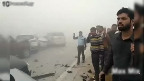 THE FOG.Car crashes , accidents...