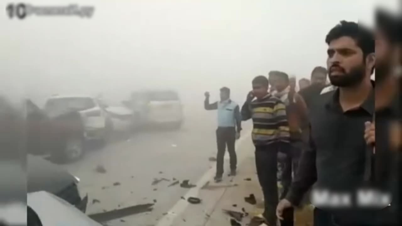 THE FOG.Car crashes , accidents...