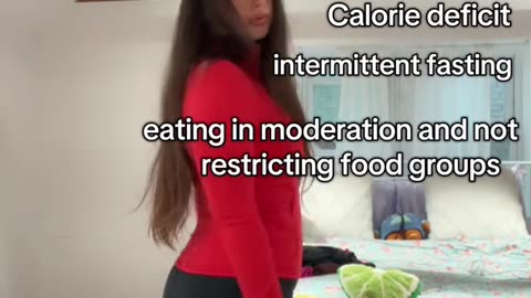 She lost a lot of weight naturally.