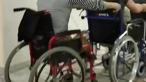 Russians Practicing for Ballet on Wheels