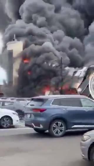 A massive blaze has broken out at the Royal Yak Casino in Culiacán, Mexico