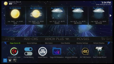 Xenon Plus 4K Brand New Kodi Build From Diggz