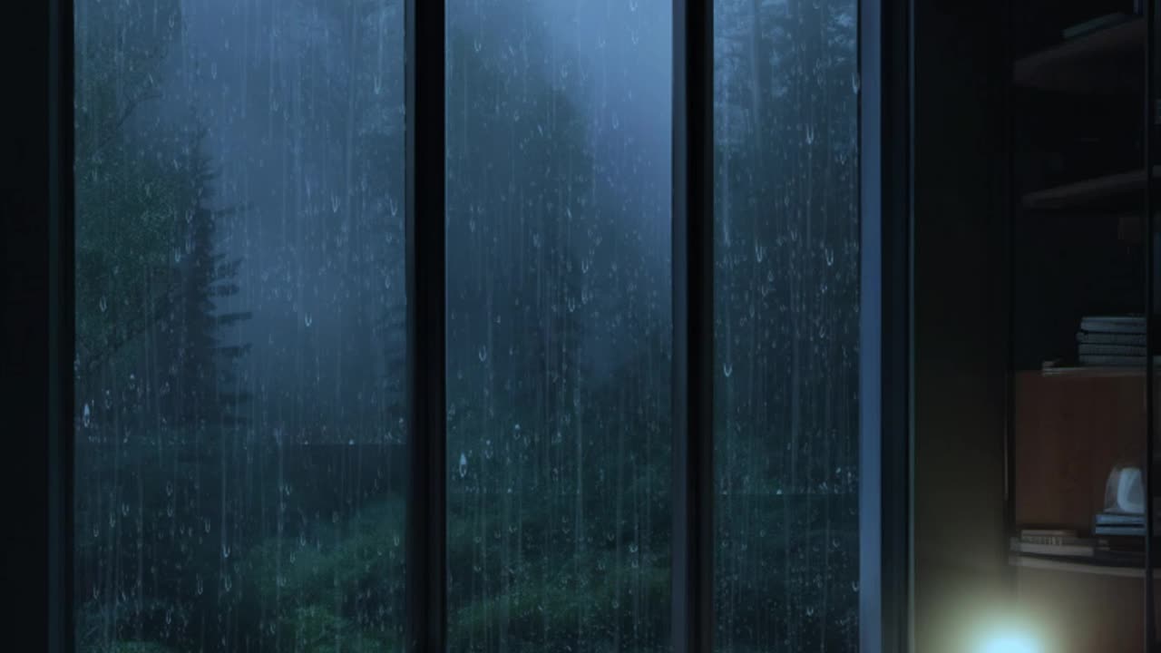 Cozy Room with Relaxing Rain Sounds for Sleeping#rain #cozythunderrainn #rainycozy #sleepmusic |