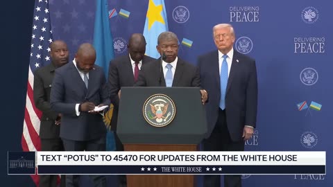 President Trump Participates in a Signing Ceremony with the Presidents of Rwanda and Congo