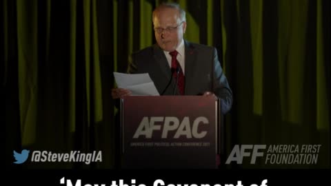 Steve King America First what's our mission