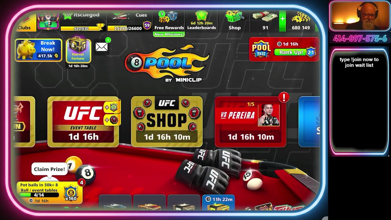 Live Stream 8 Ball Pool
