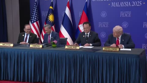 . @POTUS signs a critical minerals deal with Thai Prime Minister Anutin Charnvirakul 🇺🇸🇹🇭