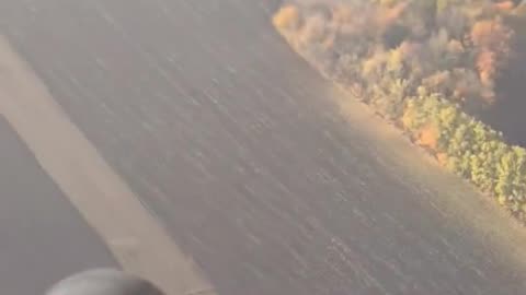 Helicoper Minigun Destroyed Geran Drone