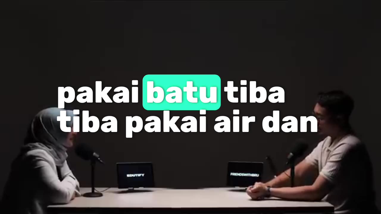 Using stones suddenly uses water