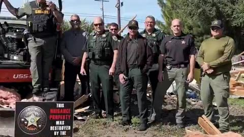 Florida Sheriff Wayne Ivey is literally BULLDOZING drug houses in his county