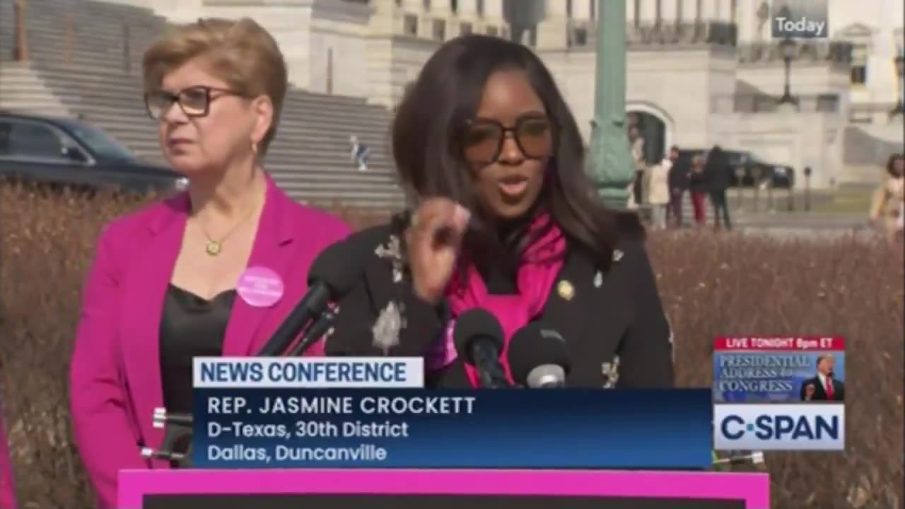 The Democrats voted against women and girls last night! Jasmine Crockett is hypocrite!