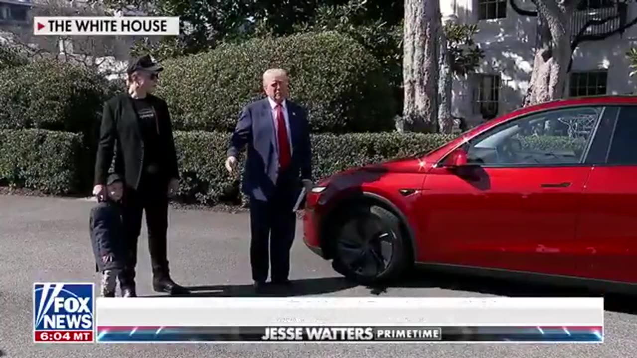 TRUMP BUYS A TESLA, THE ART OF THE DEAL, DEEP STATE FIGHTS BACK