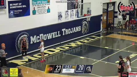 DECEMBER 2 2025 PIAA D-10 GIRLS BASKETBALL: CORRY VS MCDOWELL PART 2