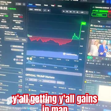 official trump coin daily 12% price prediction crypto news today #fyp