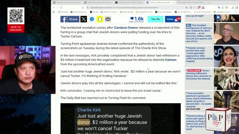 Candance Leaks Text - Charlie Kirk Was Leaving Pro-Israel? 10/07/2025