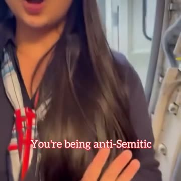 Passenger confronts flight attendant for wearing a Palestinian racist and hateful pin