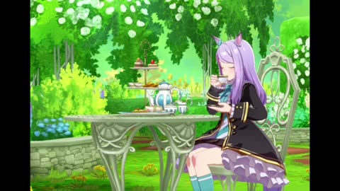 Her tea time is over