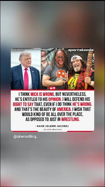 Sorry mick Foley is your president like it or not 1/1/26