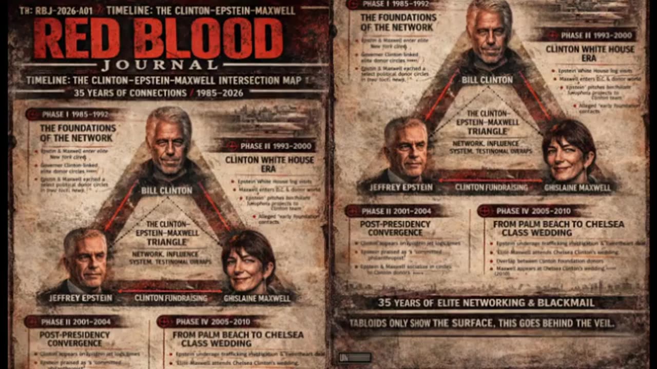 🩸 Clinton Epstein Maxwell Red Blood Triangle