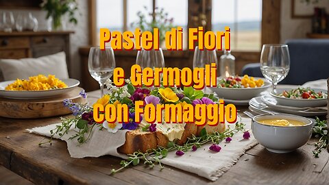 Pastel di Fiori e Germogli con Formaggio