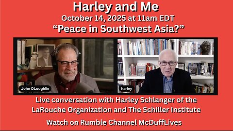 Harley and Me, October 14, 2025: Peace in Southwest Asia?