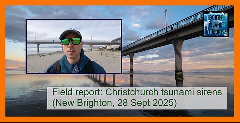 Field report - Christchurch tsunami sirens (New Brighton, 28 Sept 2025)