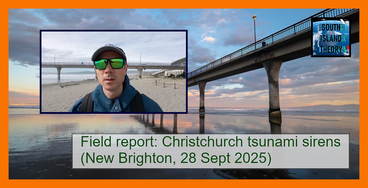 Field report - Christchurch tsunami sirens (New Brighton, 28 Sept 2025)