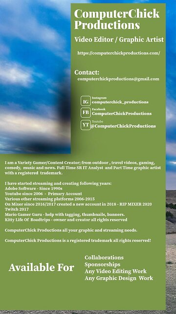 The Ultimate Media Kit for ComputerChick Productions!