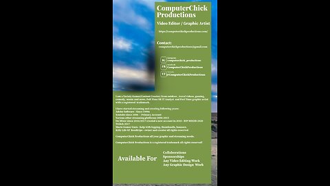 The Ultimate Media Kit for ComputerChick Productions!