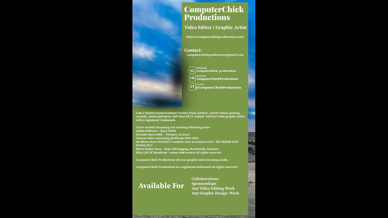 The Ultimate Media Kit for ComputerChick Productions!