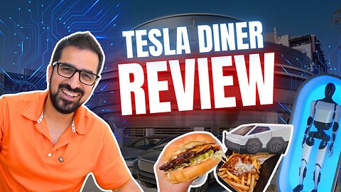 Trying out the Tesla Diner in Los Angeles!