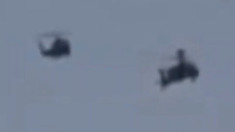 Helicopters Escort UFOs