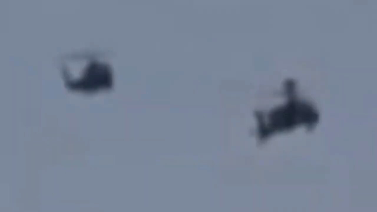 Helicopters Escort UFOs