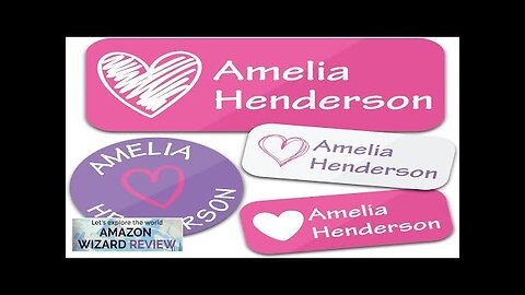 Personalized Daycare Name Labels (130 Labels) Custom Waterproof Name Stickers Review