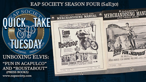 Unboxing Elvis: Roustabout / Fun In Acapulco Pressbooks! (Quick Take Tuesday) S04E30