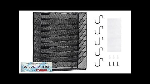 VEVOR Hanging Wall Files Organizer 10-Tier Vertical Wall File Holder Metal Wall Review