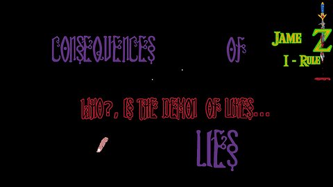 Lies, what is the repercussions of lying (Voice Only) (Dark Screen)