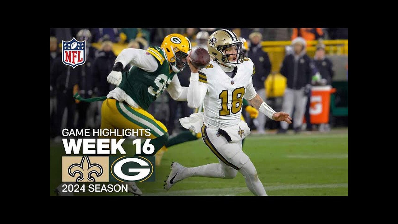 New Orleans Saints vs. Green Bay Packers Game Highlights | NFL 2024 Season Week 16