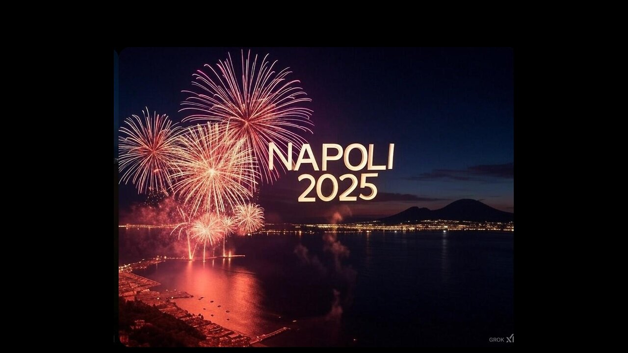 New Year's Eve 2025: Fireworks Over the Gulf of Naples - Italy