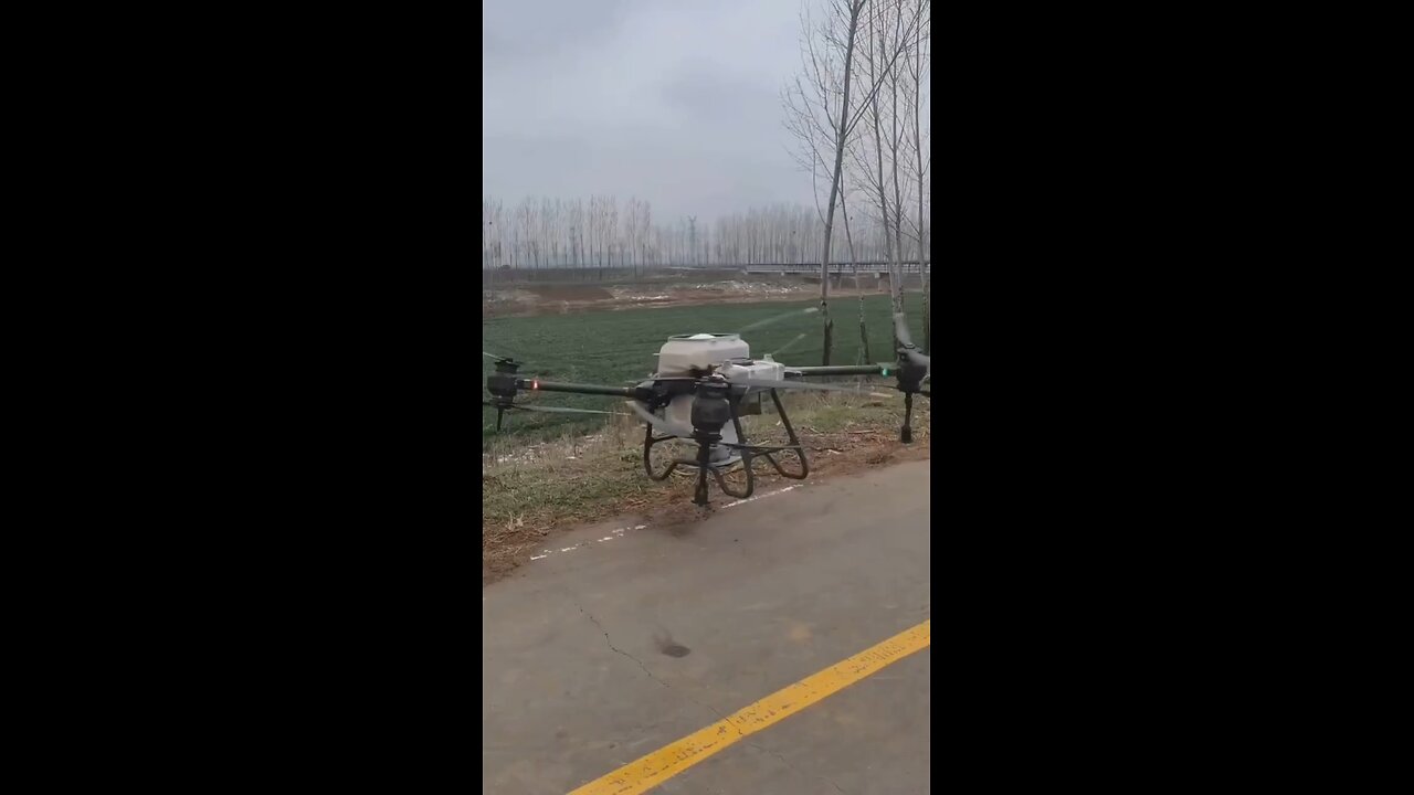 Flying drone for agriculture work