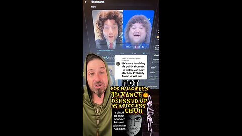 Breaking: #JDVance Dresses as a Rizzless Chud for Halloween - Just a normal day👈