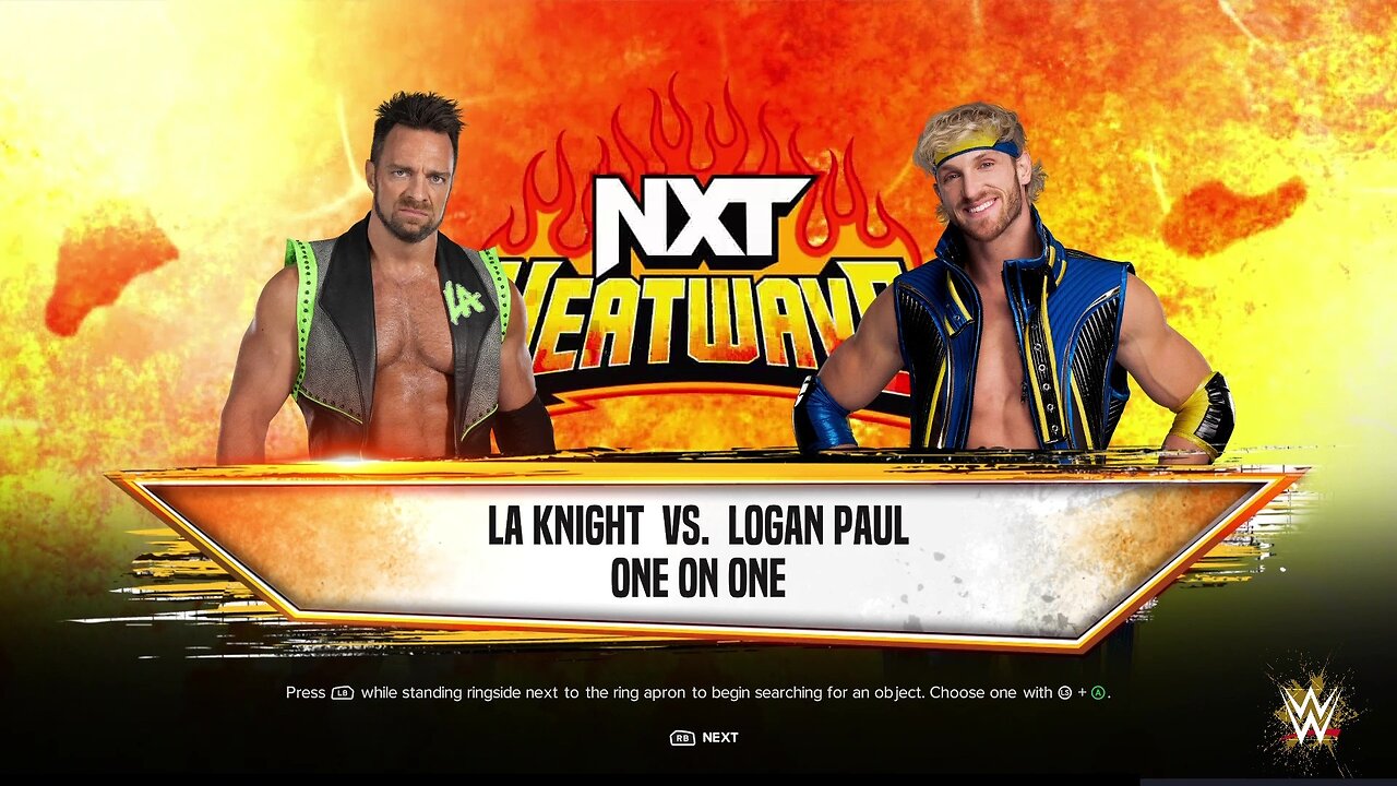 WWE 2k24 LA Knight vs Logan Paul