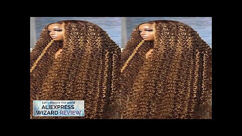 40 Inch Highlight Ombre Deep Wave Glueless Wig Human Hair Ready Review