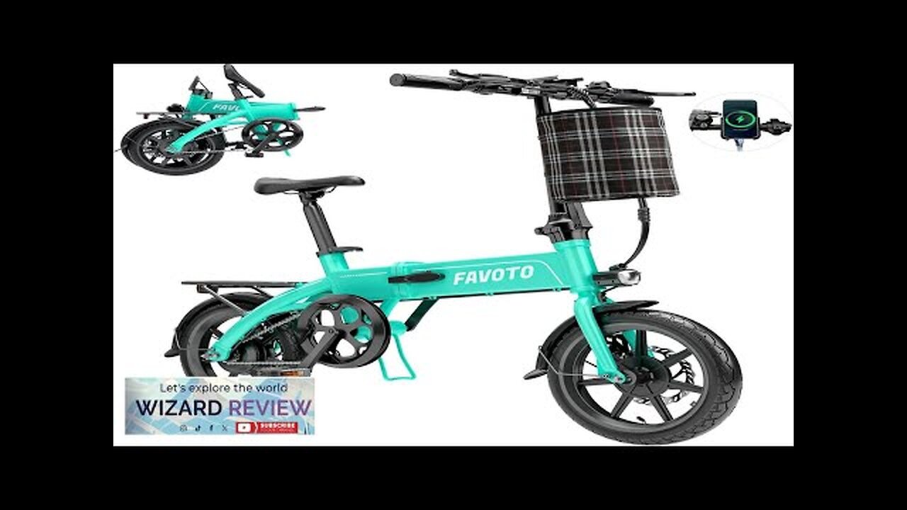 Favoto Aluminum Lightweight Folding Electric Bike 14" Ebike for Adults Review