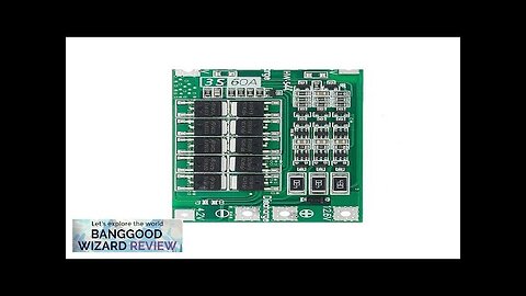 3S 60A Li-ion Lithium Battery 18650 Charger PCB BMS Protection Board Review