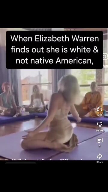 When Elizabeth Warren (Pocahontas) finds out she is white &not native American. #democrats #politics