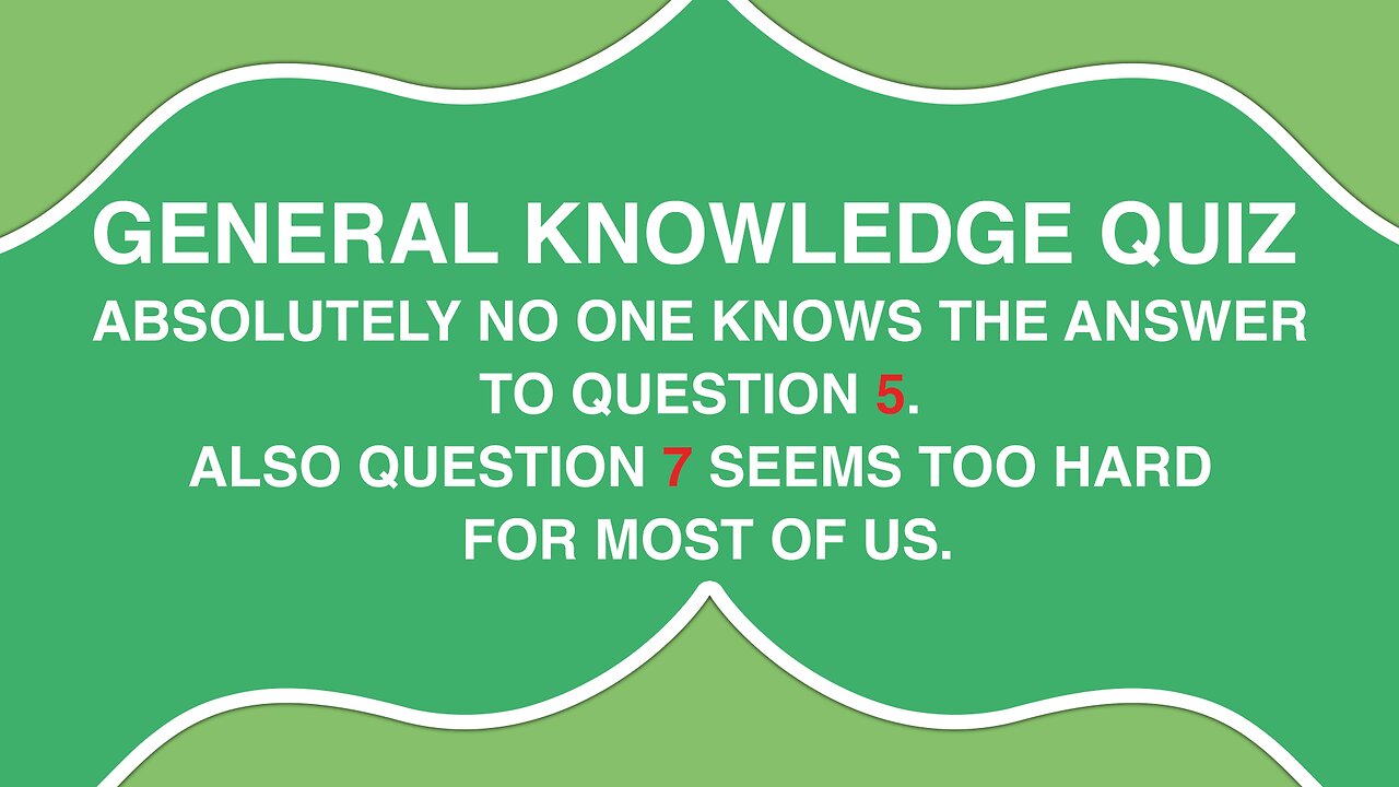 We are very curious to what you've scored in this quiz